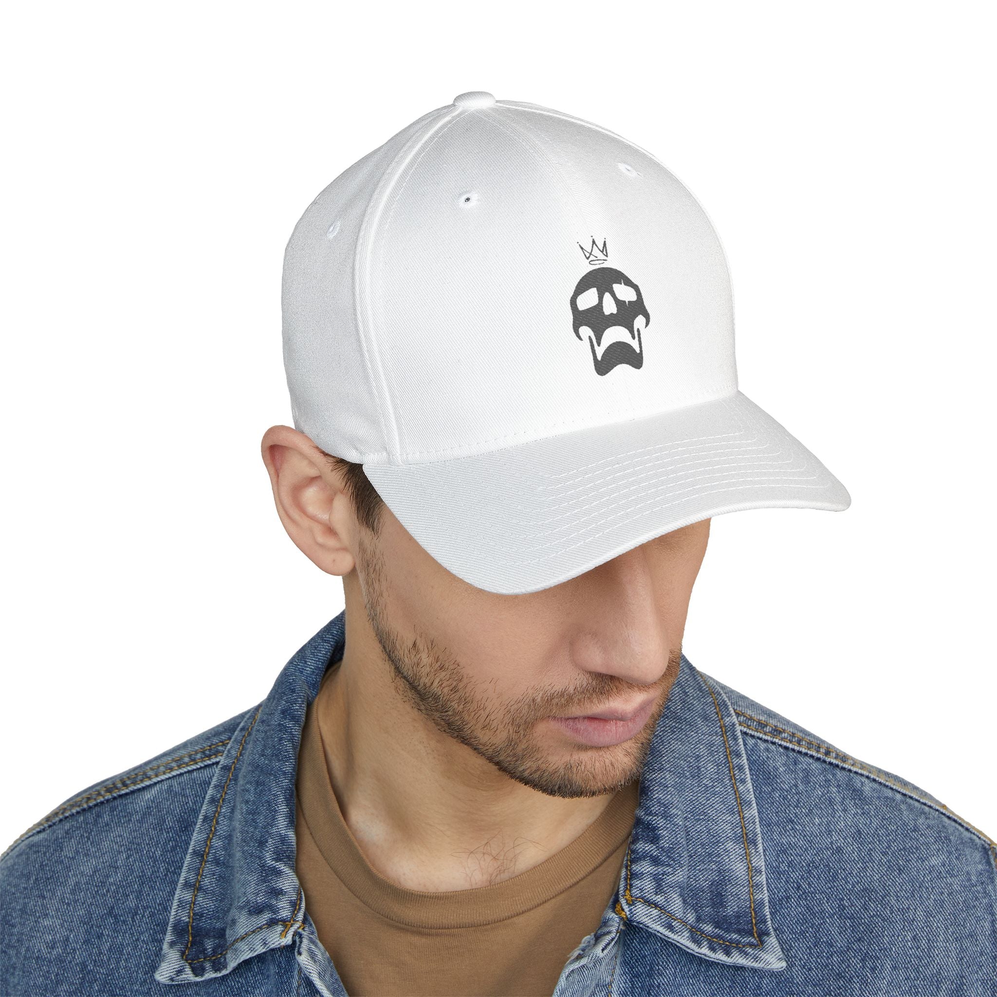 GORRA CERRADA SKULL BLANCA