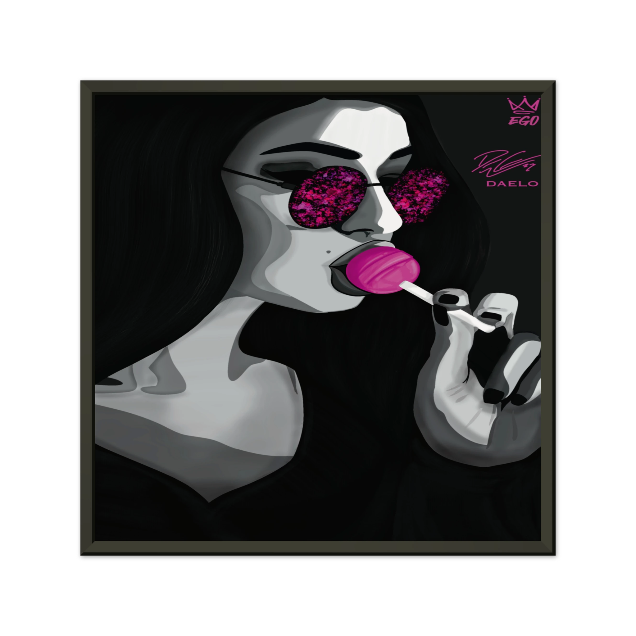 CUADRO DAMA 30x30
